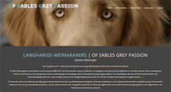 Desktop Screenshot of ofsablesgreypassion.com
